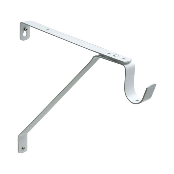 Pamex Heavy Duty Adjustable Shelf and Rod Support Bracket White Finish DD0632WC - main